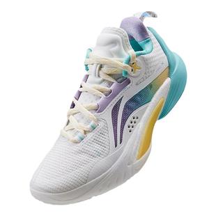 李宁童鞋中大童新品闪击10缓震回弹橡胶低帮稳定篮球鞋YKBU112