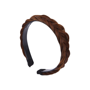 麻花辫发箍女儿童带齿防滑假发鱼骨辫头箍韩国不伤头女孩发卡头饰