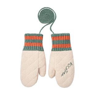 KK树儿童手套冬季男童女孩小学生专用连指宝宝保暖加厚A类抗静电