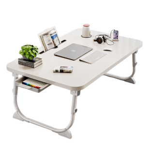 加大款床上桌大尺寸电脑桌超大可放键盘笔记本书桌学生宿舍可折叠收纳笔记本平板电脑膝上桌宝宝吃饭餐桌宿舍