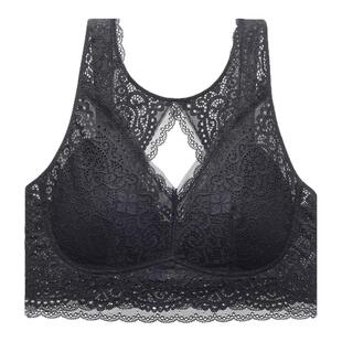 安莉芳背心款蕾丝性感防下垂透气无钢托薄款舒适女士文胸ED00519