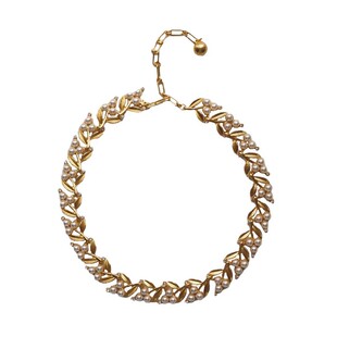 Trifari翠法丽中古vintage项链复古小众monet耳环耳夹无耳洞树叶