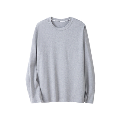 标准版早春简约全棉长袖T恤