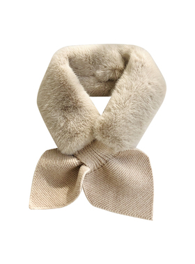 毛绒保暖加厚围脖丝巾女秋冬季