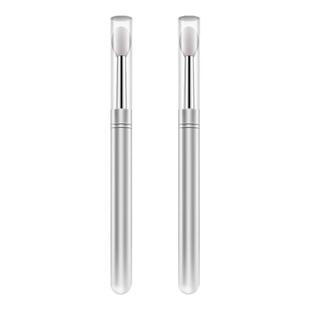 软硅胶唇刷便携带盖防尘唇膜刷亮片眼影刷唇膏刷口红刷旅行化妆刷