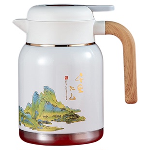 真陶瓷内胆保温焖茶壶大容量850ml高档商务男办公泡茶陶瓷养生壶