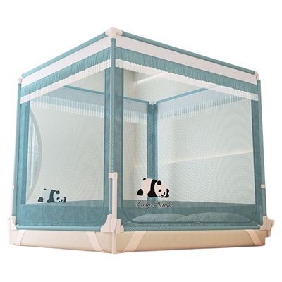 A类带卡扣围栏蚊帐幼儿防摔防蚊