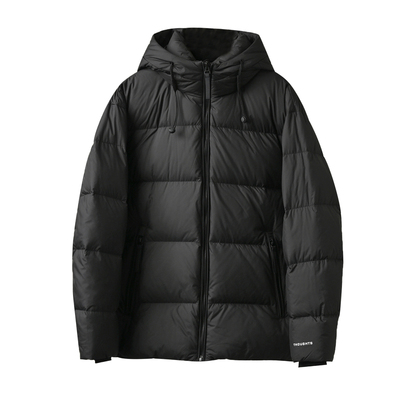 85绒子鹅绒男士连帽羽绒服