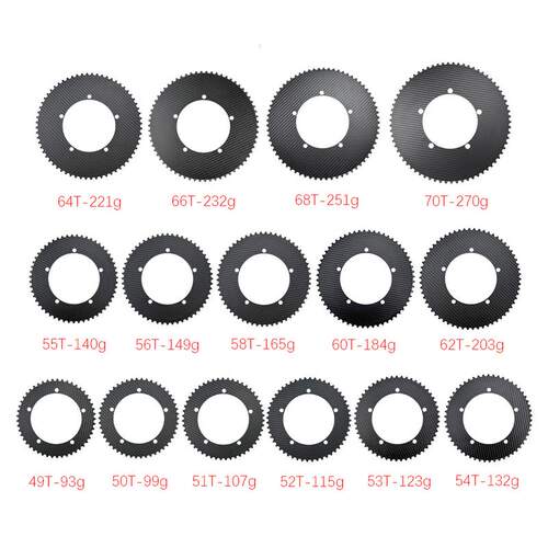 碳纤维轻量化死飞盘片BCD144骑行固定齿轮场地自行车链轮齿盘齿轮