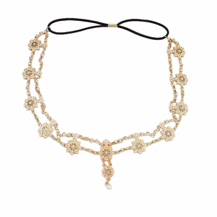 希腊埃及女神额头链头饰女耳环西域敦煌发饰异域风复古项链配饰