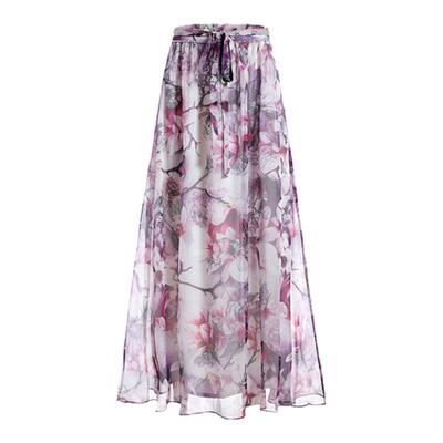 声雨竹春夏半身裙优雅薄款过膝