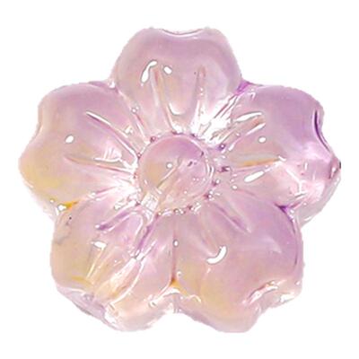 冰透樱花花朵珠手工玻璃DIY