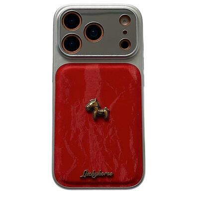 立体小金马适用苹果手机壳