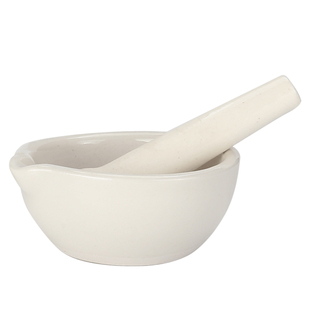 【包邮】陶瓷研钵乳钵 研磨药器实验室磨粉臼杵 家用捣碎棒研磨碗