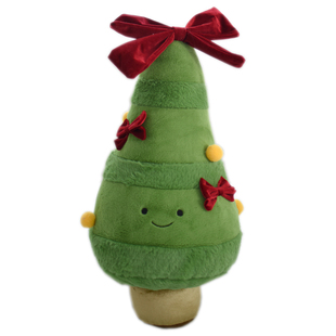 圣诞树抱枕毛绒玩偶姜饼人公仔雪人靠枕客厅圣诞节装饰花环礼物