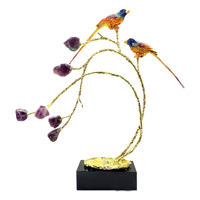 新中式酒柜喜鹊旺宅摆件乔迁礼物