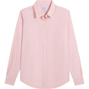 [易打理]Brooks Brothers/布克兄弟女士25秋冬新品纯色简约衬衫