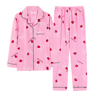 月子服春秋季纯棉孕妇睡衣女夏薄款产后产妇出院长袖哺乳喂奶套装
