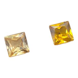 培育宝石黄色裸石人工人造合成 用于戒指项链耳钉手链定制