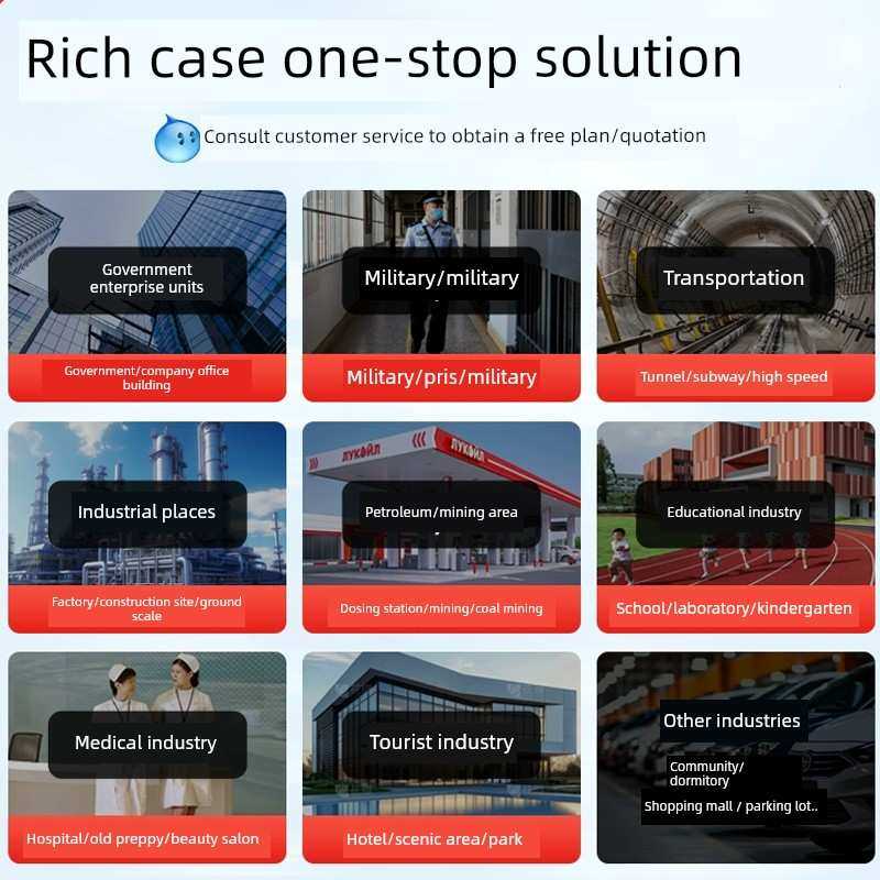 IP网络对讲酒店学校防欺凌系统局域网双向语音一键报警系统套装