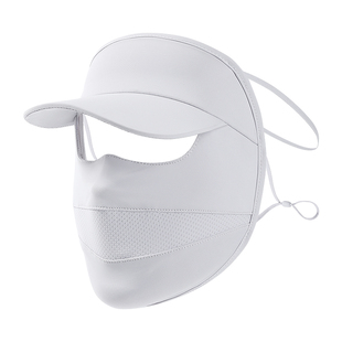 澄湖螺夏季防晒面罩女简约脸基尼遮阳骑行防紫外线冰丝透气口罩