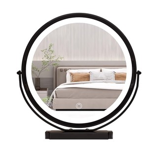 led化妆镜带灯台式桌面大号补光充电梳妆台镜子宿舍网红卧室ins风