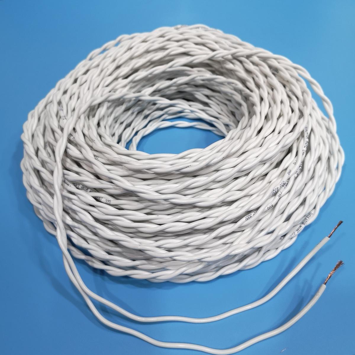 电线花线家用灯头线铜线引风机电源线国标家用软电线1.5平方两芯