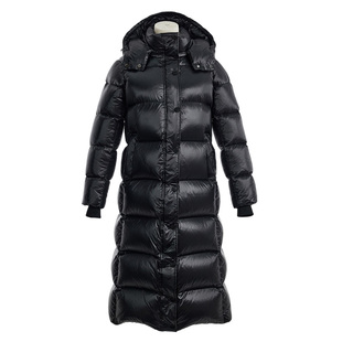 430克白鹅绒羽绒服女长款过膝新款黑色收腰超厚极寒外套狐狸毛领