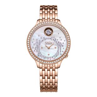 SAGA世家女士手表跳动的心轻奢小众腕表送女友手表礼物