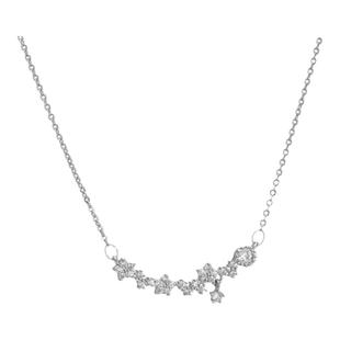 精致锆石星星项链女轻奢小众设计高级感锁骨链2025新款配裙子配饰