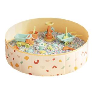 儿童太空玩具沙池挖沙子套装无毒室内决明子宝宝游乐海洋球围栏池
