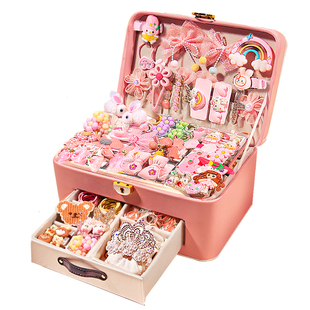 儿童发饰小女孩发卡生日礼物女生首饰装扮套装6-10岁公主玩具礼盒