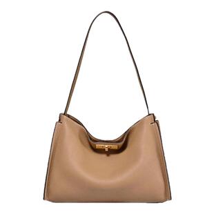 DISSONA迪桑娜女包大容量单肩包简约通勤包斜挎包真皮大包凯莉包b