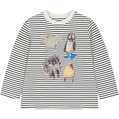 江南布衣童装长袖T恤H型宽松