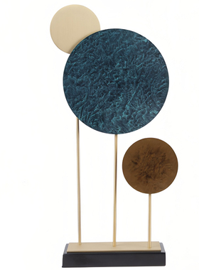 轻奢金属摆件客厅高级感工艺品