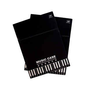 8页连展乐谱文件夹透明插页钢琴谱夹歌谱吉他活页古筝乐器曲谱夹