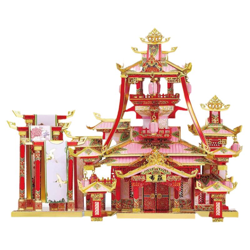 diy大唐小街古风建筑拼装模型