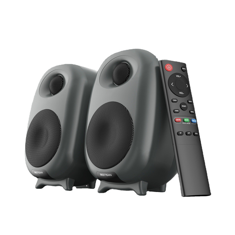 高保真4寸有源音箱电脑音响台式家用发烧桌面立体声高端HiFi音响