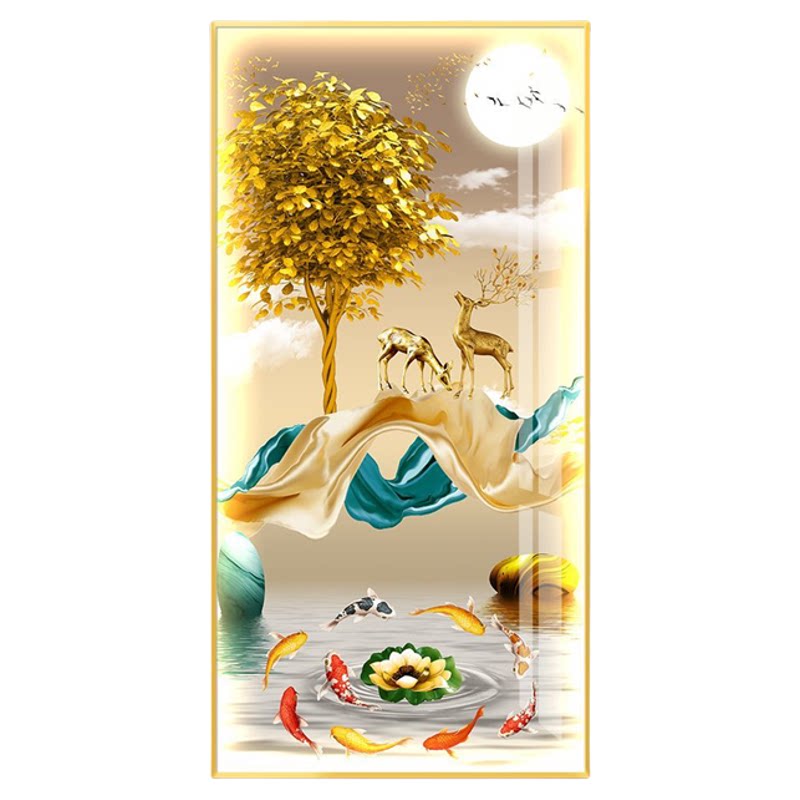 2026新款寓意好玄关装饰画带灯