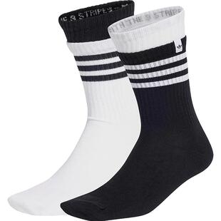 滔搏adidas阿迪三叶草男女运动中筒袜撞色休闲袜子JC8874