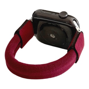 弹力一体尼龙发圈松紧带iwatch表带S10适用苹果SE手表新款789女款