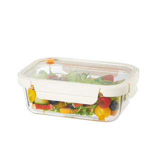 苏泊尔保鲜盒食品级玻璃小饭盒微波炉加热专用水果便当盒带饭餐盒