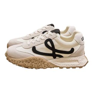 7cm内增高德训鞋女2025秋冬季新款厚底运动休闲板鞋加绒白色鞋子