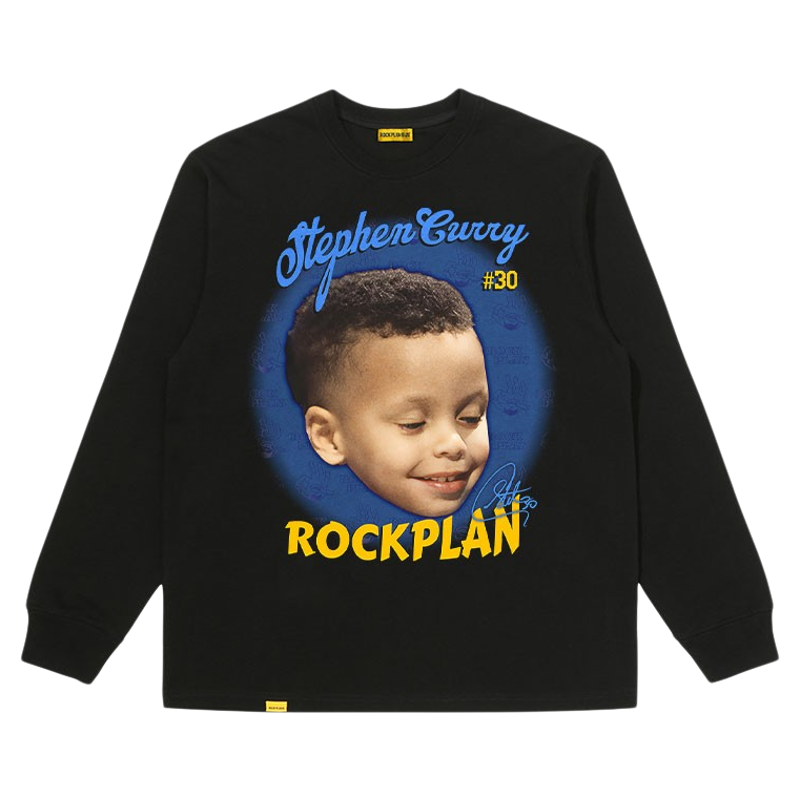 摇滚计划潮牌美式复古水洗做旧宽松嘻哈长袖T恤透气重磅打底衫秋