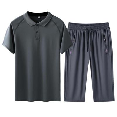 洋气短袖爸爸装夏季中年