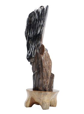 落地树化玉玄关观赏石会所大摆件