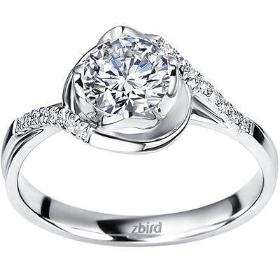 18k金钻石戒指求婚戒女戒