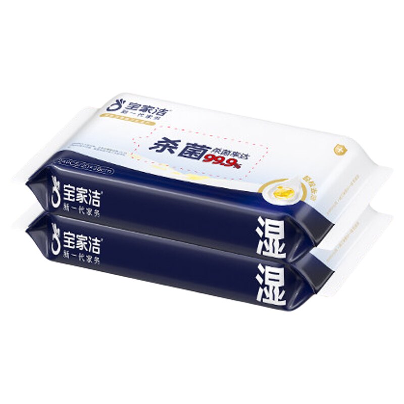 宝家洁家用拖地干巾湿巾粘毛除尘