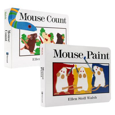 英文原版绘本老鼠作画数老鼠2册