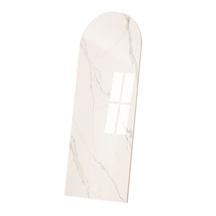 岩板餐桌台面定制椭圆形大理石茶几浴室瓷砖半圆形桌面板加工订制